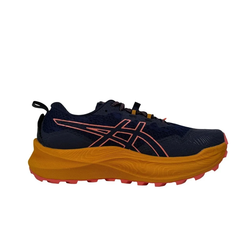 Asics Trabuco Max 2 Trail Running Shoes‎ Womens 11 Midnight Papaya 1012B426 400